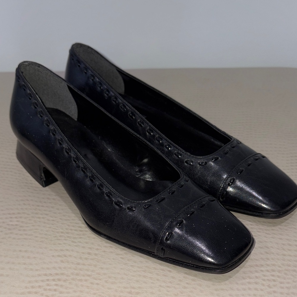 Proxy Made in Spain Classic Black Leather Women's Shoe